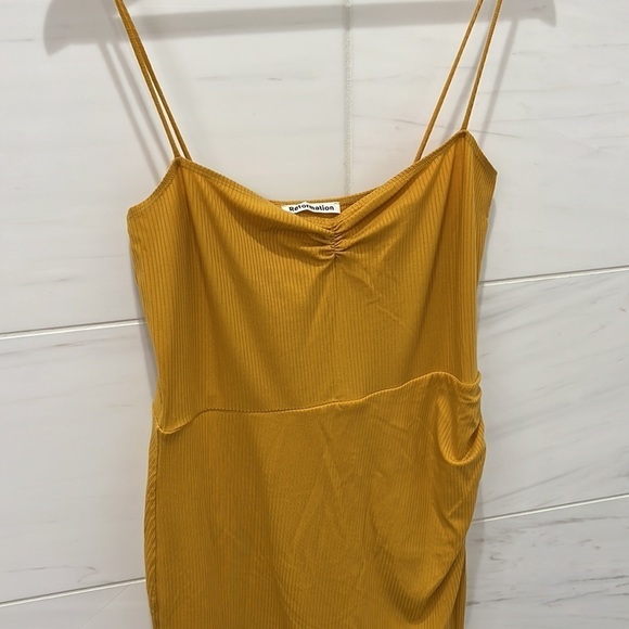 Reformation | Formosa Knit Dress in Ochre - Size XL - Picture 4 of 6